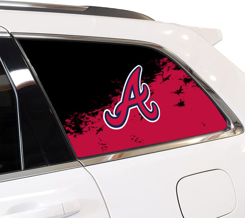 Atlanta Braves MLB Rear Side Quarter Window Vinyl Decal Stickers Fits Jeep Grand