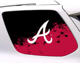 Atlanta Braves MLB Rear Side Quarter Window Vinyl Decal Stickers Fits Toyota 4Runner