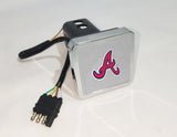 Atlanta Braves MLB Hitch Cover LED Brake Light for Trailer