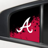 Atlanta Braves MLB Rear Side Quarter Window Vinyl Decal Stickers Fits Dodge Charger