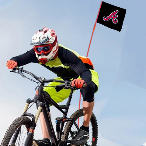 Atlanta Braves MLB Bicycle Bike Rear Wheel Flag