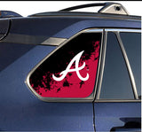 Atlanta Braves MLB Rear Side Quarter Window Vinyl Decal Stickers Fits Toyota Rav4