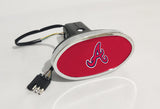 Atlanta Braves MLB Hitch Cover LED Brake Light for Trailer