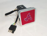 Atlanta Braves MLB Hitch Cover LED Brake Light for Trailer