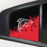 Atlanta Falcons NFL Rear Side Quarter Window Vinyl Decal Stickers Fits Dodge Charger