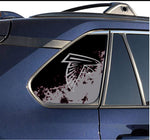 Atlanta Falcons NFL Rear Side Quarter Window Vinyl Decal Stickers Fits Toyota Rav4