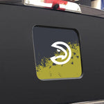 Atlanta Hawks NBA Rear Back Middle Window Vinyl Decal Stickers Fits Dodge Ram GMC Chevy Tacoma Ford