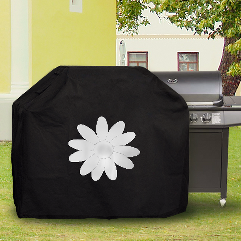 BBQ Cover Barbeque Protector White Daisy