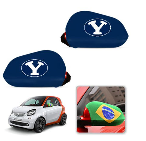 BYU Cougars NCAAB Car rear view mirror cover-View Elastic