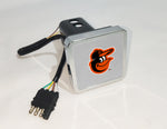 Baltimore Orioles MLB Hitch Cover LED Brake Light for Trailer