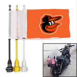 Baltimore Orioles MLB Motocycle Rack Pole Flag