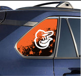 Baltimore Orioles MLB Rear Side Quarter Window Vinyl Decal Stickers Fits Toyota Rav4