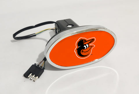 Baltimore Orioles MLB Hitch Cover LED Brake Light for Trailer