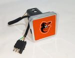 Baltimore Orioles MLB Hitch Cover LED Brake Light for Trailer