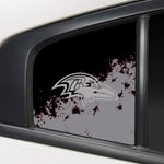 Baltimore Ravens NFL Rear Side Quarter Window Vinyl Decal Stickers Fits Dodge Charger