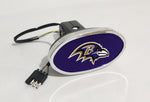 Baltimore Ravens NFL Hitch Cover LED Brake Light for Trailer