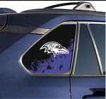 Baltimore Ravens NFL Rear Side Quarter Window Vinyl Decal Stickers Fits Toyota Rav4