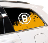 Boston Bruins NHL Rear Side Quarter Window Vinyl Decal Stickers Fits Jeep Grand