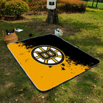 Boston Bruins NHL Picnic Blanket Mat Beach Outdoor Waterproof