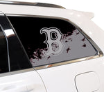 Boston Red Sox MLB Rear Side Quarter Window Vinyl Decal Stickers Fits Jeep Grand