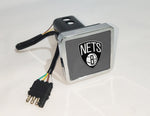 Brooklyn Nets NBA Hitch Cover LED Brake Light for Trailer