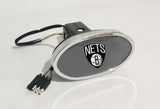 Brooklyn Nets NBA Hitch Cover LED Brake Light for Trailer