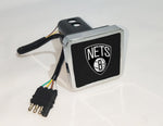 Brooklyn Nets NBA Hitch Cover LED Brake Light for Trailer