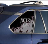 Brooklyn Nets NBA Rear Side Quarter Window Vinyl Decal Stickers Fits Toyota Rav4