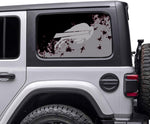 Buffalo Bills NFL Rear Side Quarter Window Vinyl Decal Stickers Fits Jeep Wrangler