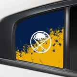 Buffalo Sabres NHL Rear Side Quarter Window Vinyl Decal Stickers Fits Dodge Charger