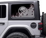 Buffalo Sabres NHL Rear Side Quarter Window Vinyl Decal Stickers Fits Jeep Wrangler