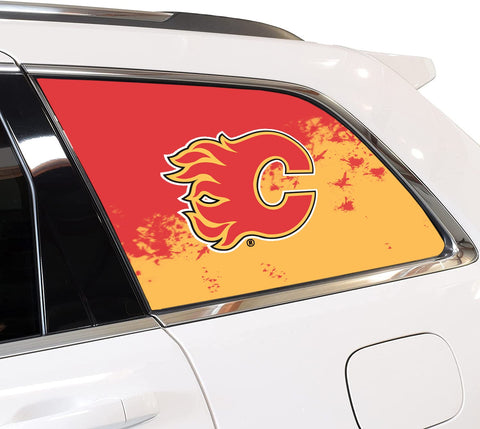 Calgary Flames NHL Rear Side Quarter Window Vinyl Decal Stickers Fits Jeep Grand