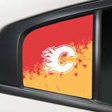 Calgary Flames NHL Rear Side Quarter Window Vinyl Decal Stickers Fits Dodge Charger