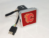 Calgary Flames NHL Hitch Cover LED Brake Light for Trailer