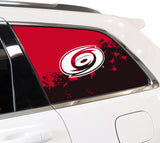 Carolina Hurricanes NHL Rear Side Quarter Window Vinyl Decal Stickers Fits Jeep Grand