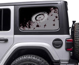 Carolina Hurricanes NHL Rear Side Quarter Window Vinyl Decal Stickers Fits Jeep Wrangler