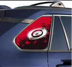 Carolina Hurricanes NHL Rear Side Quarter Window Vinyl Decal Stickers Fits Toyota Rav4