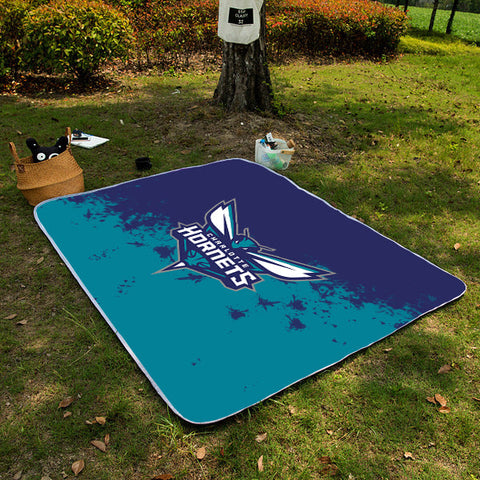 Charlotte Hornets NBA Picnic Blanket Mat Beach Outdoor Waterproof