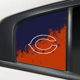 Chicago Bears NFL Rear Side Quarter Window Vinyl Decal Stickers Fits Dodge Charger