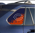 Chicago Bears NFL Rear Side Quarter Window Vinyl Decal Stickers Fits Toyota Rav4