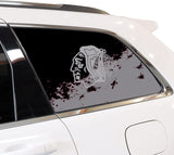 Chicago Blackhawks NHL Rear Side Quarter Window Vinyl Decal Stickers Fits Jeep Grand