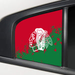 Chicago Blackhawks NHL Rear Side Quarter Window Vinyl Decal Stickers Fits Dodge Charger