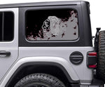 Chicago Blackhawks NHL Rear Side Quarter Window Vinyl Decal Stickers Fits Jeep Wrangler