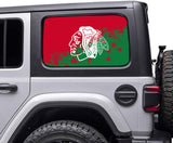 Chicago Blackhawks NHL Rear Side Quarter Window Vinyl Decal Stickers Fits Jeep Wrangler