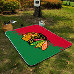 Chicago Blackhawks NHL Picnic Blanket Mat Beach Outdoor Waterproof