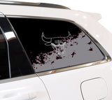 Chicago Bulls NBA Rear Side Quarter Window Vinyl Decal Stickers Fits Jeep Grand