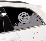 Chicago Cubs MLB Rear Side Quarter Window Vinyl Decal Stickers Fits Jeep Grand