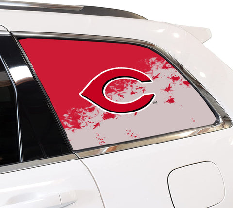 Cincinnati Reds MLB Rear Side Quarter Window Vinyl Decal Stickers Fits Jeep Grand