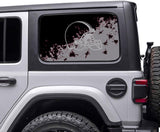 Cleveland Browns NFL Rear Side Quarter Window Vinyl Decal Stickers Fits Jeep Wrangler