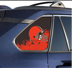 Cleveland Browns NFL Rear Side Quarter Window Vinyl Decal Stickers Fits Toyota Rav4